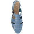 thumbnail image 5 of Journee Womens Cailinna Caged Buckle Square Toe Flats, Widths Available, 5 of 10