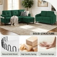 thumbnail image 4 of Pingliang Home Living Room Furniture Set,Sectional Sofa Couch with Storage Ottoman and Loveseat,3 Seater L-shaped Sofa and 2 Seater Couch for Home Apartment Studio Office, 4 of 7