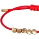thumbnail image 2 of Pulseras tibetanas KAIYANG cuentas de cobre ajustables nudo de la suerte budista rojo y negro 15 centímetros, 2 of 5
