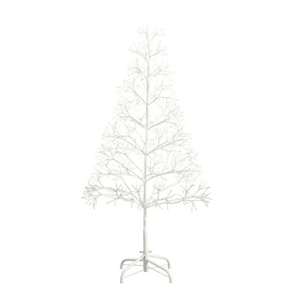 Nearly Natural 4ft. Pre-Lit Artificial White Starburst Tree with 800 Fairy LED Lights