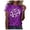 Purple, variant on Trendfront Womens Heart Football Graphic T Shirts Crewneck Short Sleeve Sparkle Sports Casual Tee Tops Sports Fan Everyday Wear