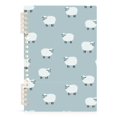 thumbnail image 7 of FORMRS 1-Subject Spiral Notebook 8" x 5" College Ruled 60 Refillable Sheet A5 Hard Cover, Simple Sheep Pattern, 7 of 7