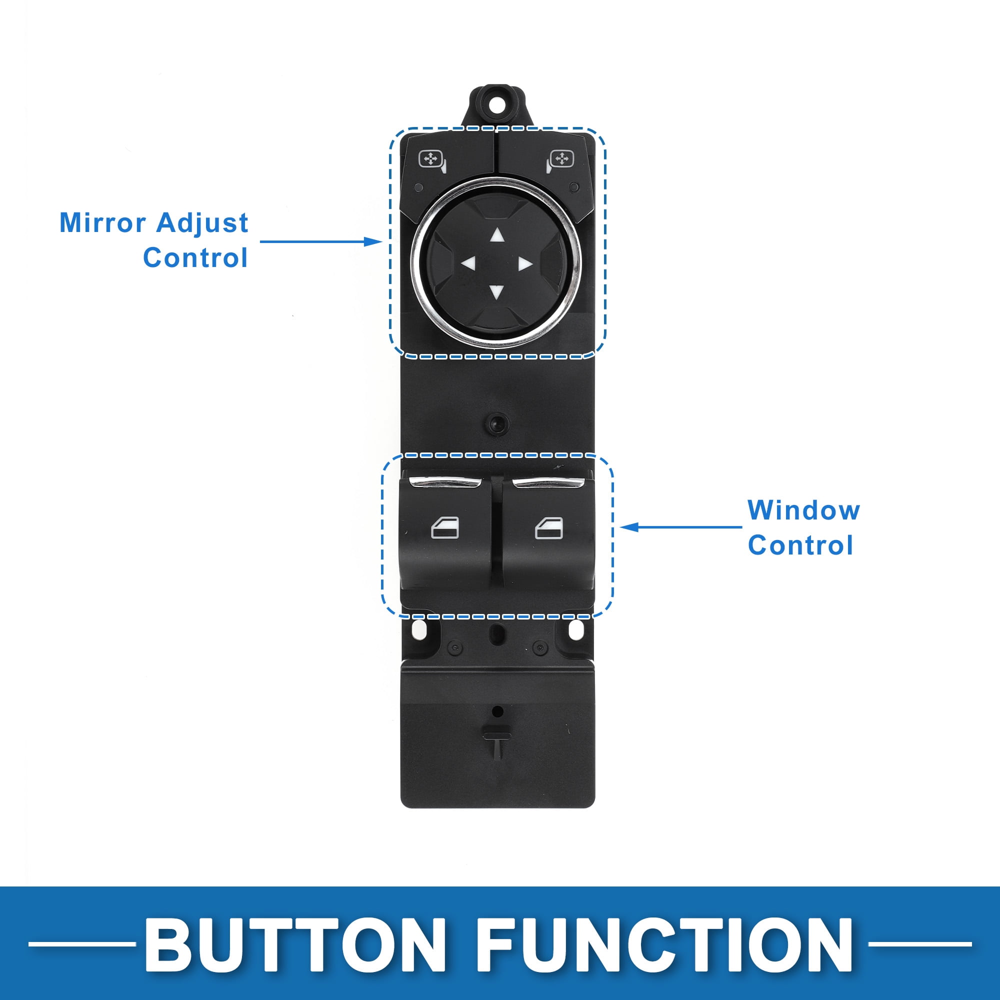 Unique Bargains Power Window Switch No.FR3Z14529AA for Ford 2015-2023 Black