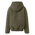 thumbnail image 6 of Winter Coats for Women Style Oversize Zip Up Hooded Long Sleeve Coat With Pockets For Casual Outdoor Wear Comfort And Warmth In Cold Weather Fashion Outerwear Winter Jackets for Women, 6 of 6