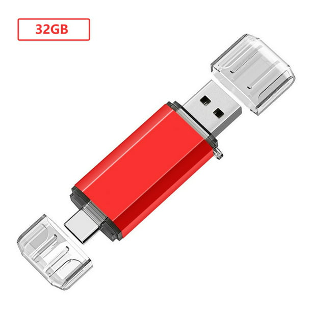32GB USB Flash Drive, Type C Dual USB Disk(USB-A 2.0/Type C 2.0), High Speed 32GB Thumb Drive USB Pen for Type C Smartphones, Tablets, PC, New MacBook -