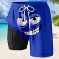 thumbnail image 2 of Mens Swim Shorts Summer Swim Trunks with Print Double Layer Casual Board Shorts Outdoor Water Sports Beach Shorts, 2 of 3