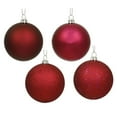 thumbnail image 1 of Wine 4 Finish Assorted Drilled Ball Ornament, 6 in. - 4 per Bag, 1 of 1