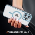 thumbnail image 5 of Decase Magnetic Case for iPhone 14 Pro Max,Compatible with Mag-safe,Military-Grade Protection,Slim Stylish Non-Yellowing Shockproof Case for iPhone 14 Pro Max,Clear Anti-Scratch Back Cover,Blue, 5 of 7