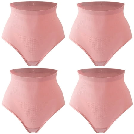 Bigersell Postpartum Underwear Clearance Cotton Womens Underwear Bikini Panty Style P-1739 Polyester Bikini Panties Ladies Thong Briefs High Waist Women s Panties Pink L