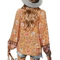 thumbnail image 3 of LilyLLL Womens Long Sleeve Boho Floral Tunic Tops Plus Size Blouse Shirt, 3 of 3
