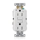 thumbnail image 1 of Leviton G5262-WTW 15A-125V Receptáculo GFCI de autoprueba dúplex de grado industrial resistente a la intemperie/resistente a manipulaciones, color blanco, 15 amperios, 1 of 2