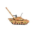 thumbnail image 4 of Modelo de tanque Vehículos s Partido de simulación Favor Battle Tank Tank Tank Tracked Crawler Chariot para niños Adultos Regalo de cumpleaños Amarillo, 4 of 8