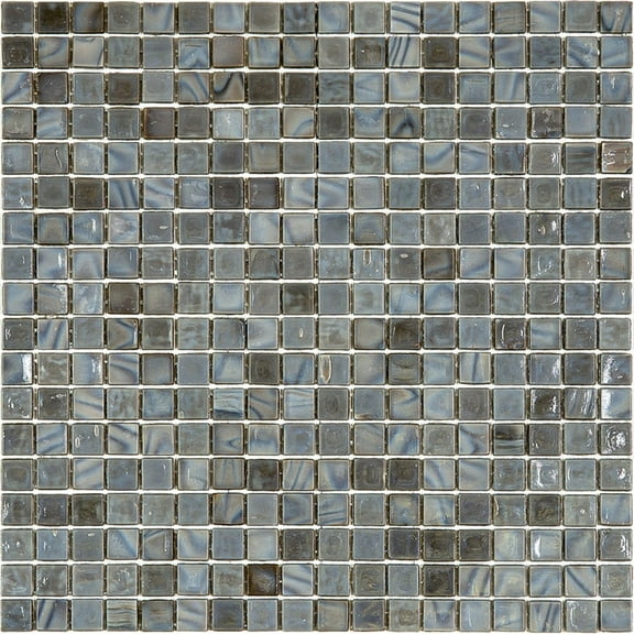 Apollo Tile Skosh 11.6 in. x 11.6 in. Glossy Mouse Gray Glass Mosaic Wall and Floor Tile (18.69 sq. ft./case) (20-pack)