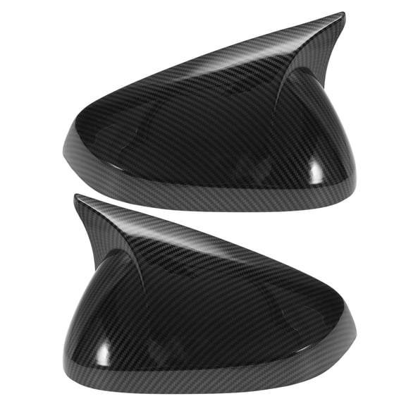 Unique Bargains 1 Pair ABS Left Right Side Mirror Cover Cap Replacement Black for Chevrolet Trax 2024-2025 Ox Horn Mirror Guard Cover