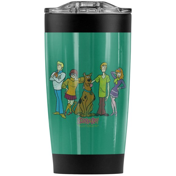Scooby Doo Scooby Gang Stainless Steel Tumbler 20 oz Coffee Travel Mug/Cup, Vacuum Insulated & Double Wall with Leakproof Sliding Lid | Great for Hot Drinks and Cold Beverages