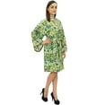 thumbnail image 3 of Bimba Women's Floral & Bird Printed Full Sleeve Kimono Robe Cover Up Wrap - 8, 3 of 5