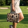 thumbnail image 4 of COEQINE Golf Cart Seat Cover Blanket Towel Accessories, Portable Foldable Design with Carry Handle, Universal Fit for EZGO/Yamaha/Club Car with 4 Pockets, Cow Leopard Print, 4 of 8