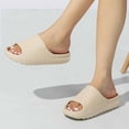 thumbnail image 2 of Ecetana Unisex Slides Sandals Soft Thick Sole Non-Slip Pillow Sandals House Slides for Women Men, 2 of 5