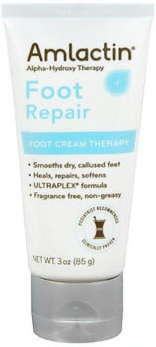 AmLactin Foot Repair Foot Cream Therapy AHA Cream, 3 Oz