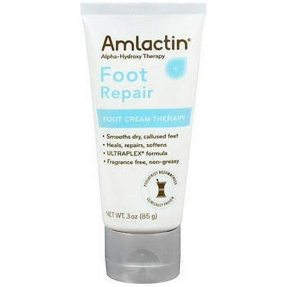 AmLactin Foot Repair Foot Cream Therapy, 3 Oz Tube