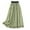 Green, variant on Cotton Linen Skirts for Women Summer Casual Flowy Midi Length Skirt Elastic Waist Drawstring A-Line Skirts