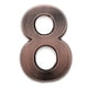 thumbnail image 2 of Números de puerta autoadhesivos de cobre y plástico ABS, del 0 al 9, para dirección de casa Numero 8, 2 of 7