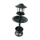 thumbnail image 5 of Garden Bird Bath Feeding Station Planter Solar Powered Light Feeder Ornamento Verde Baoblaze bebedero para pájaros al aire libre, 5 of 8
