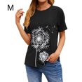 thumbnail image 4 of Qarigey Camisa de manga corta con estampado de de león y cuello para mujer Prendas para la parte del cuerpo negro M Qarigey AP002414-02, 4 of 6