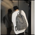 thumbnail image 5 of Mochila escolar beige para niñas Mochila para libros de secundaria resistente al agua Mochila simple para adolescentes, Escuela secundaria simple y liviana, 5 of 5
