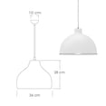 thumbnail image 2 of Ilios Innova | Paquete de 3 lámparas de techo colgantes decorativas estilo nórdico retro de 36 cm para habitaciones y salas de estar, 2 of 8