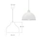 thumbnail image 2 of Ilios Innova | Paquete de 3 lámparas de techo colgantes decorativas estilo nórdico retro de 36 cm para habitaciones y salas de estar, 2 of 8