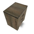 thumbnail image 4 of Benjara Zoey Nightstand w 2 Drawers, USB Port, Rustic Brown Plank Details, 4 of 5