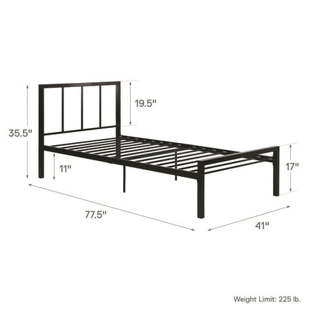 Photo 1 of DHP Finlay Metal Twin Bed, (Black) NEW