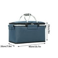 thumbnail image 6 of Folding Cooler Box Picnic Bag Portable Heat Preservation Food Storage Bag, 6 of 6