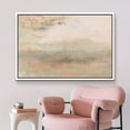 thumbnail image 3 of PixonSign Framed Canvas Print Wall Art Pastel Watercolor Tan Paint Landscape Nature Wilderness Illustrations Modern Art Decorative Minimal Rustic for Living Room, Bedroom, Office - 16"x24" White, 3 of 5