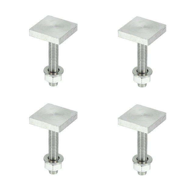 Unique Bargains 4pcs Universal Car Roof Rack T Shaped Bolt Rooftop Cargo Carrier Rack Bolt T Shaped Track Bolts W/ Nuts Washers