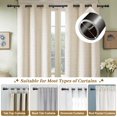 thumbnail image 4 of SOUMNS 1" Diameter Black Bay Window Curtain Rods，30" -136" Tecescoping Corner Curtain Rod (2 sides)for Living Room, 4 of 8