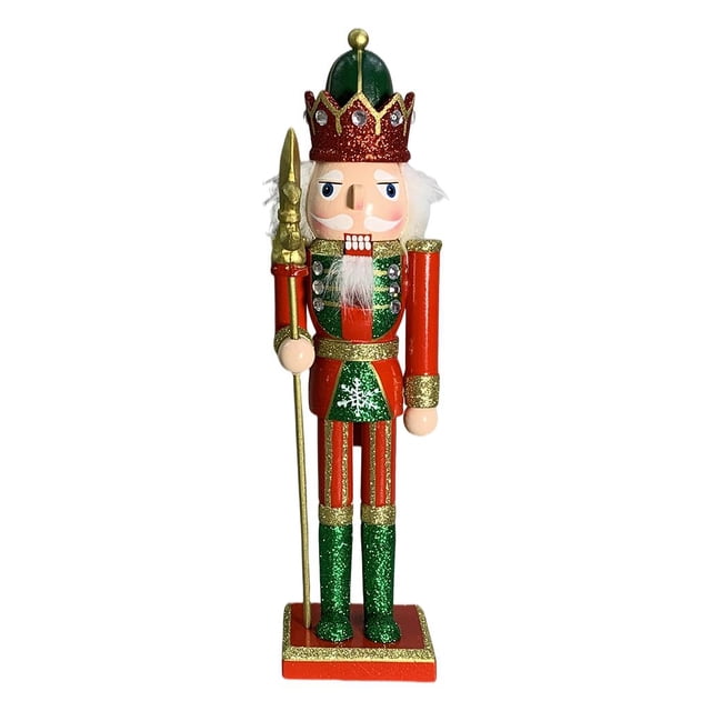 Cascanueces Marioneta 30 Cm Boca Pueden Abrir Adornos Cascanueces Decoración Escritorio Cascanueces para Navidad año Nav Cetro Sunnimix Marioneta cascanueces