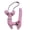 Pearl Necklace Pink Kitten Bead Chain 7cm, variant on New Korean ins pink heart bear and rabbit bead chain keychain, sweet and cute accessory, versatile bag pendant for women