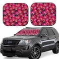 thumbnail image 6 of Kdxio Orchids Flowers Print 2-Piece Sun Shade Front Windshield - Foldable Car Front Window Sunshades for Most Sedans SUV Truck, 6 of 6