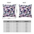 thumbnail image 6 of Wukai Plaid Flamingo Premium Polyester Fleece Pillow Covers with Hidden Zipper Closure,Luxuriously Soft and Durable-18"x18", 6 of 7