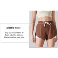 thumbnail image 4 of High Waisted Athletic Shorts Ruffle Skirt Wrap Front Liner Workout Running Shorts, 4 of 5