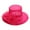 Hot Pink, variant on Womens Visor Hats European and Fashion Sun Hat Mesh Lace Flower Sun Hat Outdoor Foldable Large Brim Women's Hat Summer Hiking Hat Women with Net Womens Hats Trending