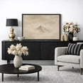 thumbnail image 3 of Framed Canvas Wall Art Minimalist Foggy Mountain Landscape Print for Living Room Decoration - 16"x24" BLACK, 3 of 8