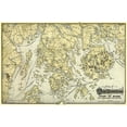 thumbnail image 2 of Unknown 24x17 Black Ornate Wood Framed with Double Matting Museum Art Print Titled - Mount Desert Island  Maine-1900, 2 of 4
