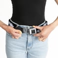 thumbnail image 6 of Buckle-Down Belt, Seatbelt Buckle Belt, Mustaches Black Sketch, Youth 22 to 32 Inches, 6 of 9