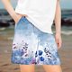 thumbnail image 2 of Odeerbi 5-14 Años Niños Niñas Pantalones Cortos de Estampado Tropical Hawaiano Pantalones de Baño En Seco Rápido Pantalones Cortos de Tabla de Playa Pantalones Cortos Deportivos, 2 of 5