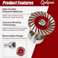 thumbnail image 5 of 1.57" Diamond Saw Blades Set, Precision Stone Cutting Made Easy, 40mm Multi-Functional Professional Mini Diamond Cutting Blade Set, for Granite, Marble, Sandstone (6pcs), 5 of 7