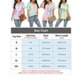thumbnail image 2 of Gustave Women Summer Short Sleeve V-Neck Tops Tie Dye T-Shirt Fashion Blouse Casual Loose Basic Tees, XXL, 2 of 9