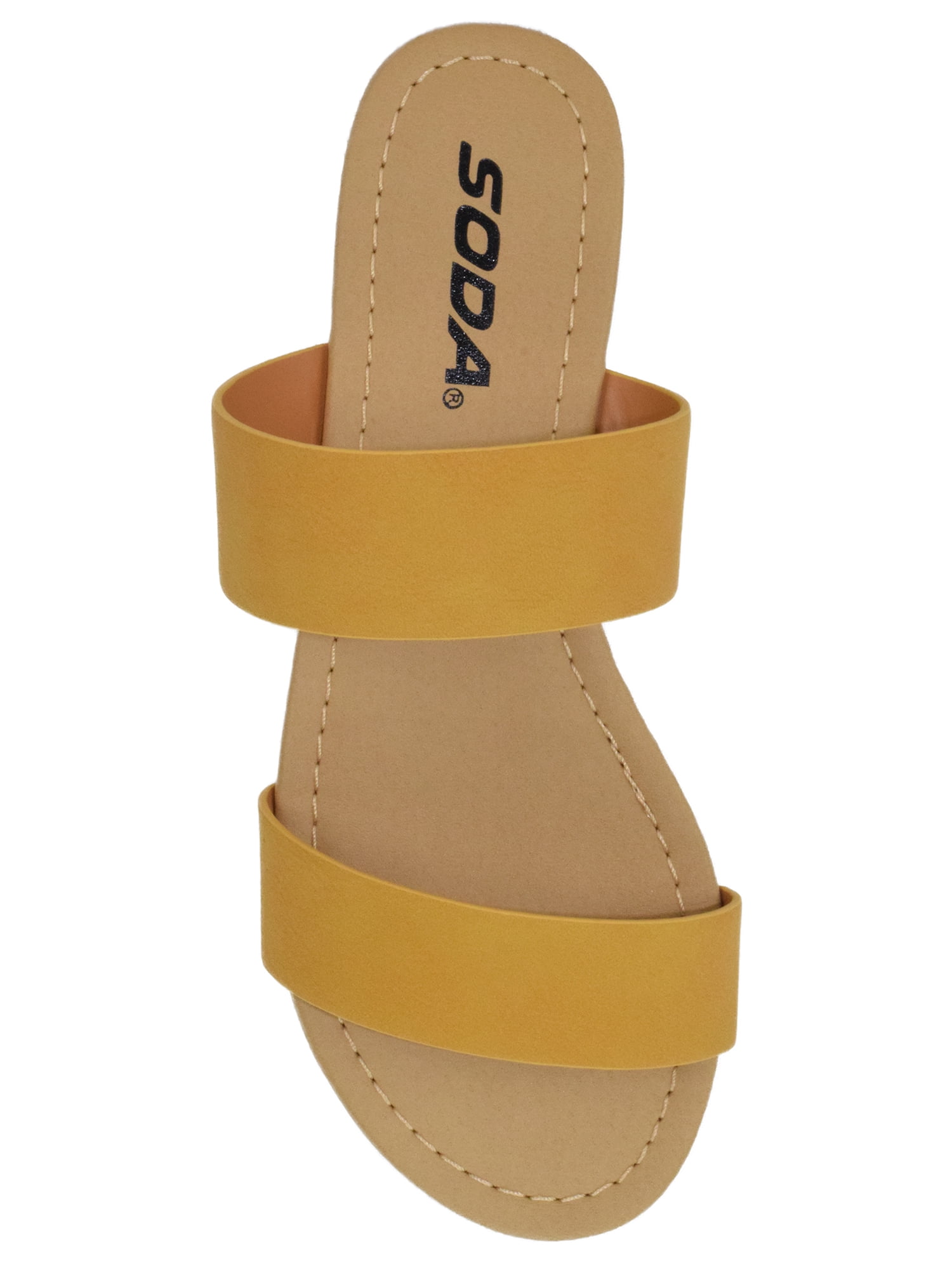 mustard sliders shoes